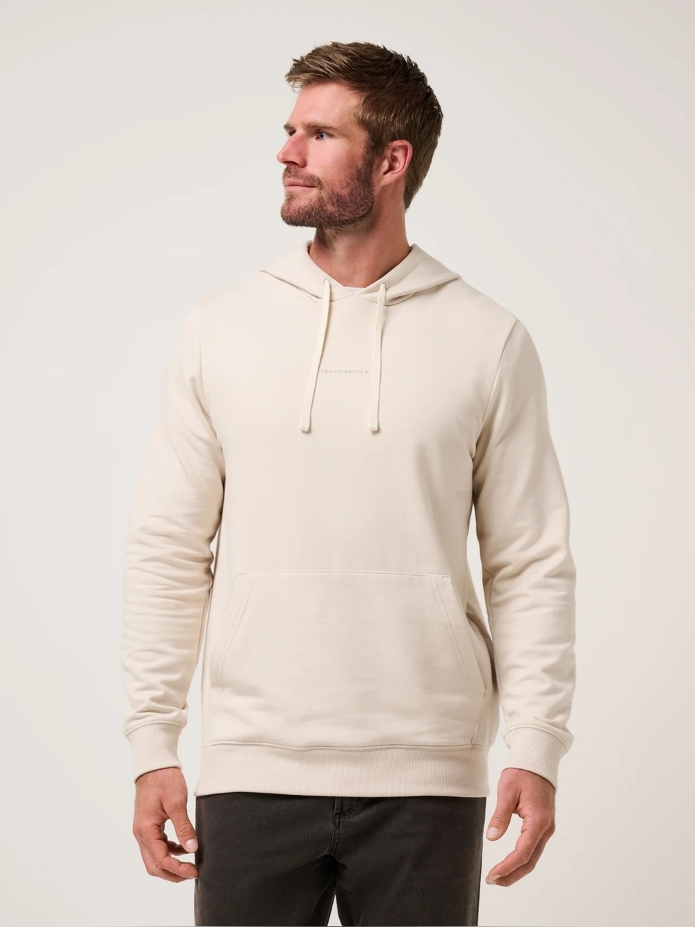 NWT Travis Mathew Coastal Cloud Hoodie soft fleece pullover ivory M travismathew
